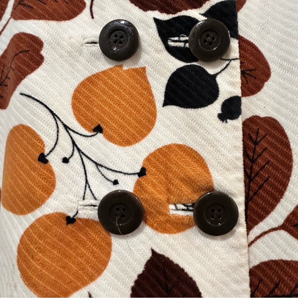 Anthropologie Elevenses changing colors fall leaf swing coat jacket 6 brown gold - Picture 8 of 16